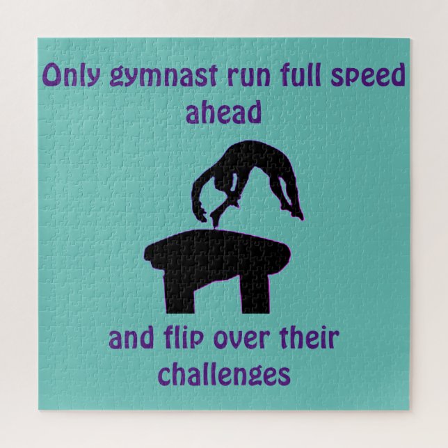 Puzzle Gimnasia Cita Caja fuerte Verde azulada / Purple P (Vertical)