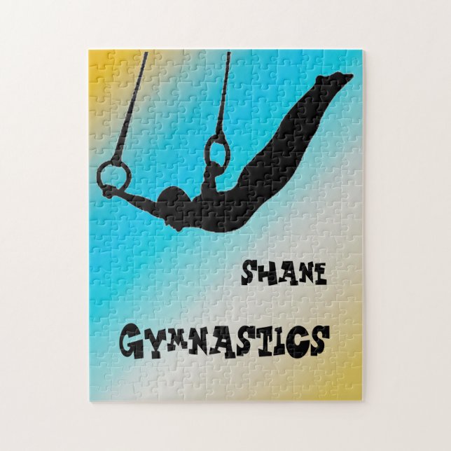 Puzzle Gimnasia en anillas para niños Gradiente      (Vertical)