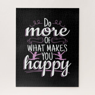 Puzzle Gimnasia Femenil - Frase Motivacional Feliz