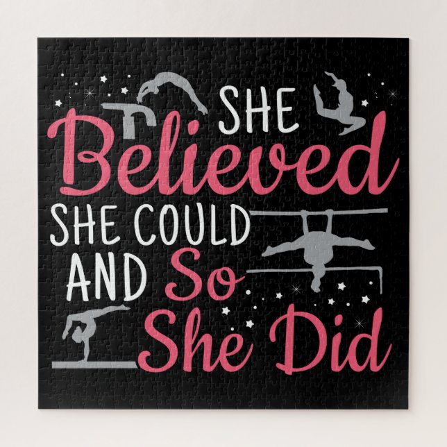 Puzzle Gimnasia femenina - creía que podía (Vertical)