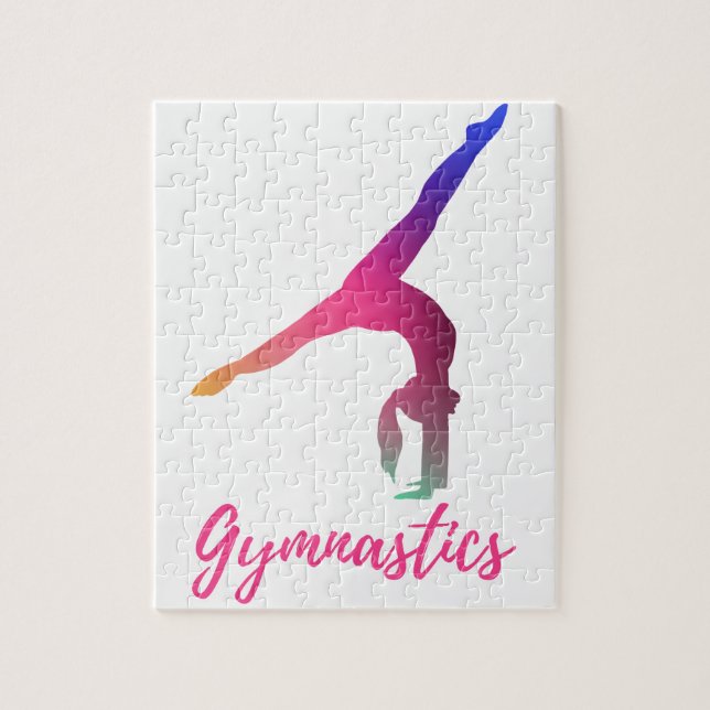 Puzzle Gimnasia Kickover Pastel Azul Púrpura Rosa (Vertical)