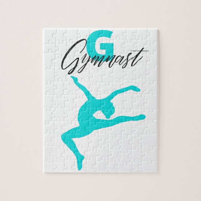 Puzzle Gimnasia Monograma G es para Gymnast (Vertical)