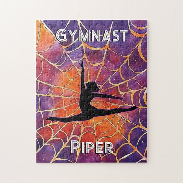 Puzzle Gimnasia personalizada Halloween Spiderweb (Vertical)