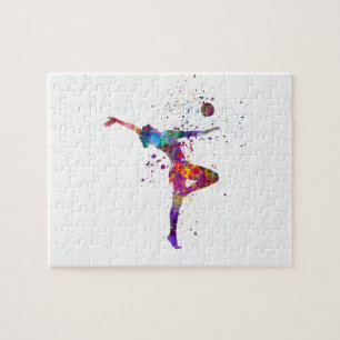 Puzzle Gimnasia rítmica en acuarela