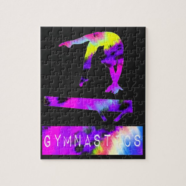 Puzzle Gimnasia Viga de balance de impresión de animales  (Vertical)