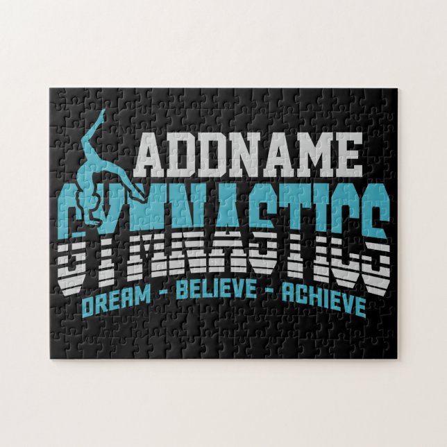 Puzzle Gimnasta AGREGAR NOMBRE Equipo de Gimnasia Backben (Horizontal)