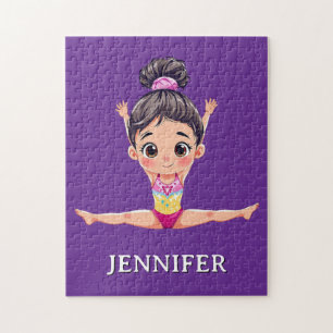 Puzzle Gimnasta de gimnasia personalizada moderna y trend