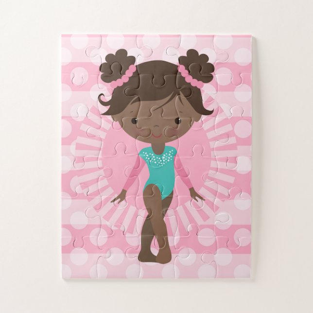 Puzzle Gimnasta - Gimnasia Cuta - Afroamericano (Vertical)
