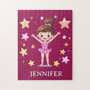 Puzzle Gimnasta personalizada moderna y trendy