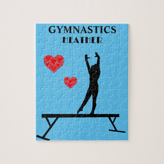 PUZZLE GIMNASTICA DE GIMNASIA CON GIMNASIA EN EL BORDE DE (Vertical)