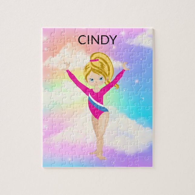 PUZZLE GIMNASTICS GIMNASTICO DE RAINBOW PERSONALIZADO (Vertical)