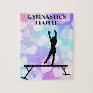 Puzzle GIMNASTICS Pastel Hearts Personalizado