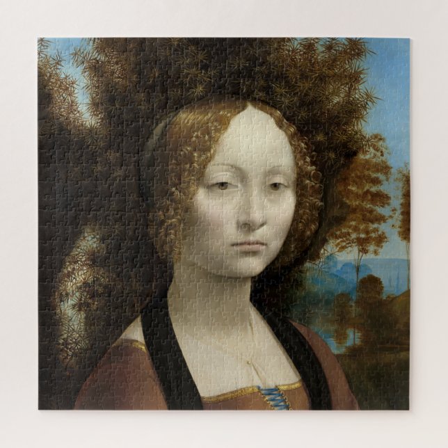 Puzzle Ginevra de' Benci por Leonardo Da Vinci (Vertical)