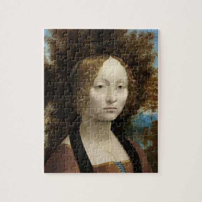 Puzzle Ginevra de' Benci por Leonardo Da Vinci (Vertical)