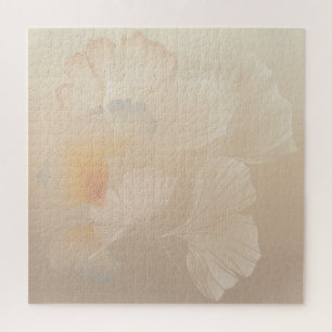 Puzzle Ginkgo Biloba Resumen Botánico Arte Gráfico Rubor