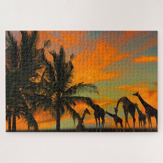 Puzzle Giraffe (Horizontal)