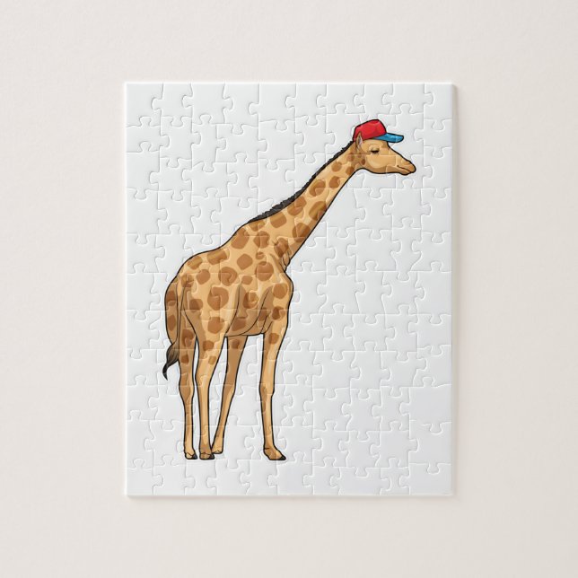 Puzzle Giraffe Cap (Vertical)