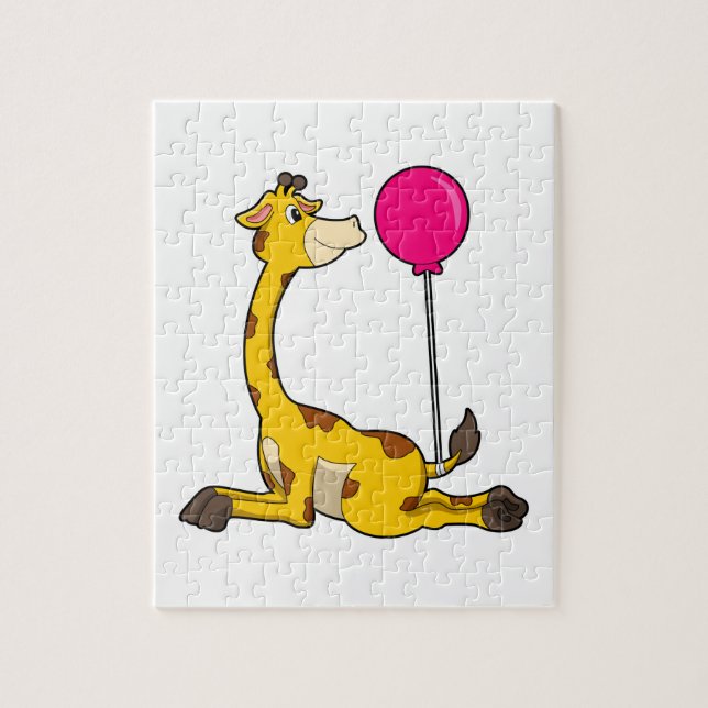 Puzzle Giraffe con globo (Vertical)