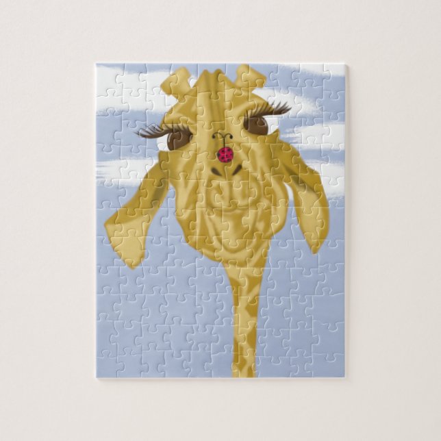 Puzzle Giraffe Cuidada Y Colorida (Vertical)