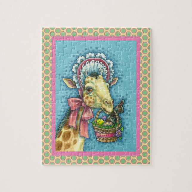PUZZLE GIRAFFE EN BONNETA ORIENTAL DE LA PRIMAVERA CUTÁNE (Vertical)