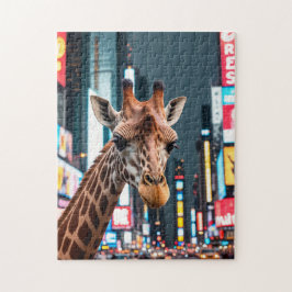 Puzzle Giraffe en Times Square