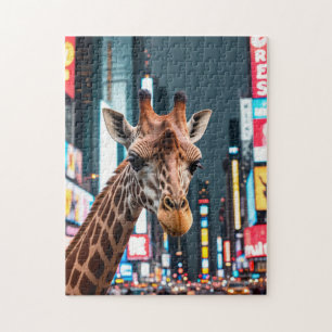Puzzle Giraffe en Times Square