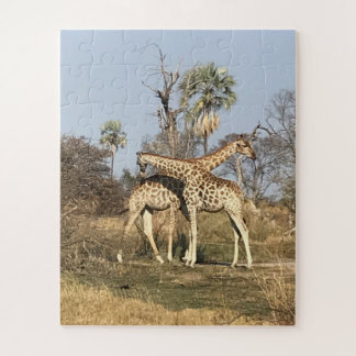 Puzzle "Giraffe Love in Action Tanzania