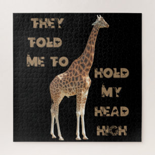 Puzzle Giraffe: Me Dijeron Que Tenía La Cabeza Alta