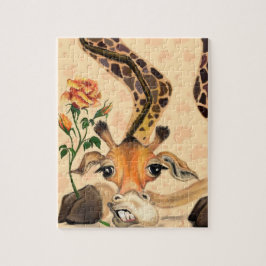 Puzzle Giraffe romántica - Caballero - Gracioso