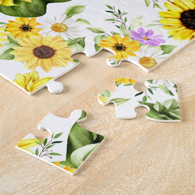 Puzzle Girasol Acuarela 7 (Lado)
