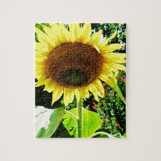 Puzzle Girasol amarillo grande (Vertical)