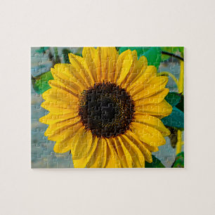 Puzzle Girasol con abeja