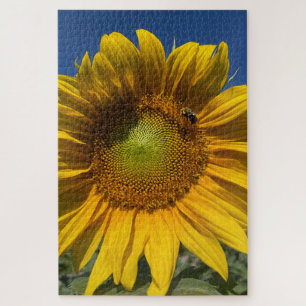 Puzzle Girasol con abeja