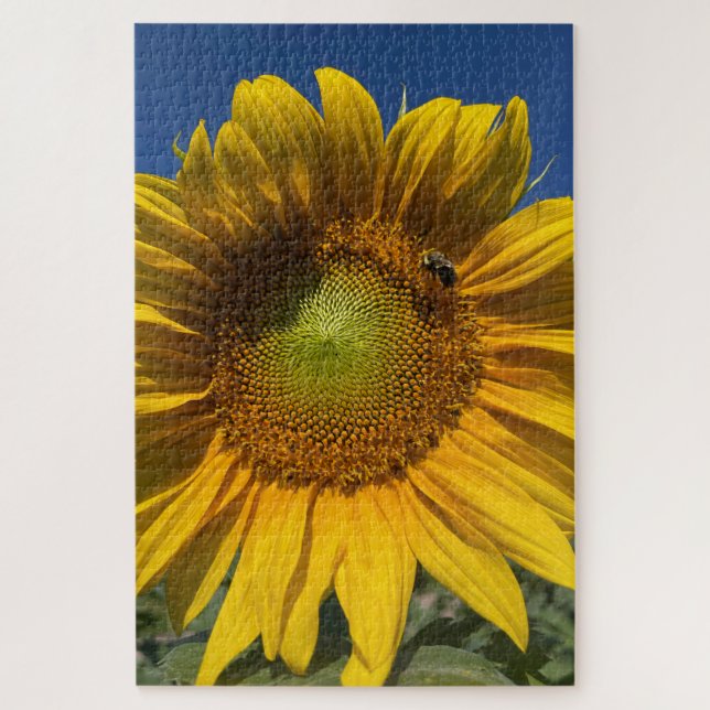 Puzzle Girasol con abeja (Vertical)