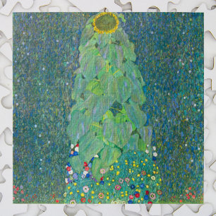 Puzzle Girasol de Klimt, Flores Vintage Art Nouveau