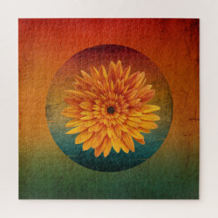 Puzzle girasol floral vintage