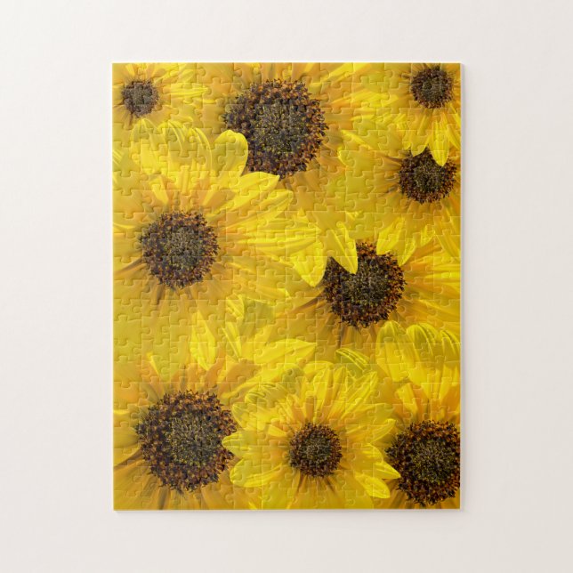 Puzzle Girasol iluminado (Helianthus) (Vertical)