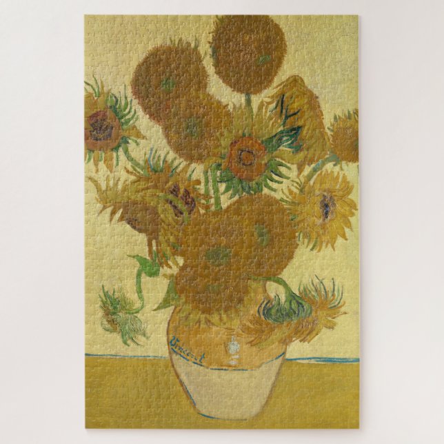 Puzzle Girasoles, Bodegón Pintura al Óleo, Van Gogh (Vertical)