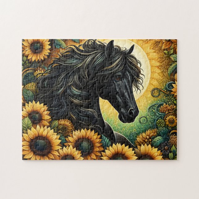 Puzzle Girasoles del Caballo Negro (Horizontal)