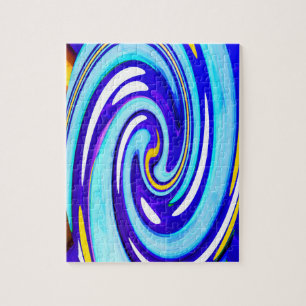 Puzzle Giro azul