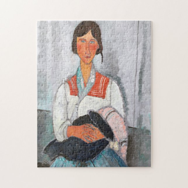 Puzzle Gitana con bebé, Modigliani (Vertical)