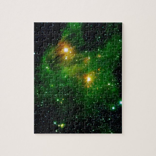 Puzzle GL490 Green Gas Cloud Nebula - Foto Espacial de la (Vertical)