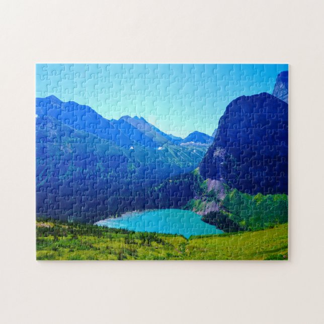 Puzzle Glaciar en Montana. (Horizontal)