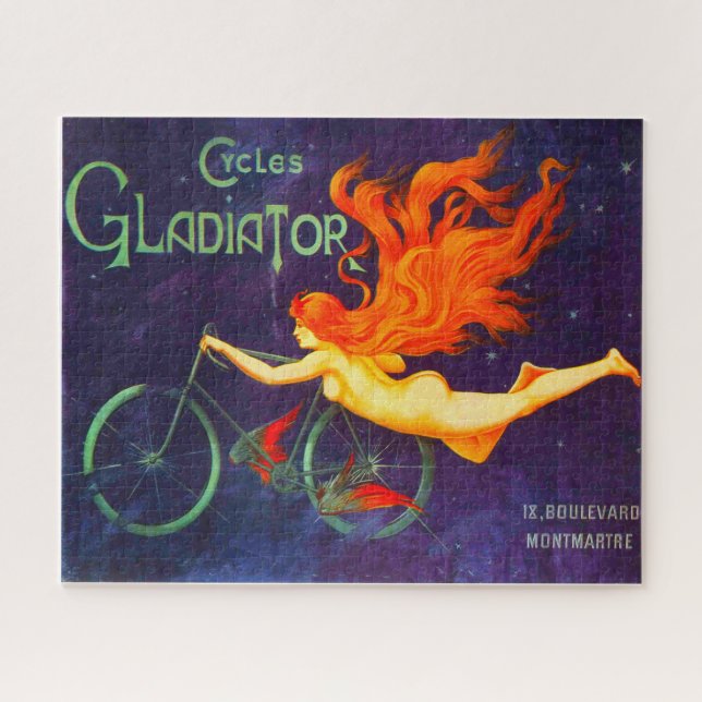 Puzzle Gladiador de bicicletas Poster de anuncios de cicl (Horizontal)