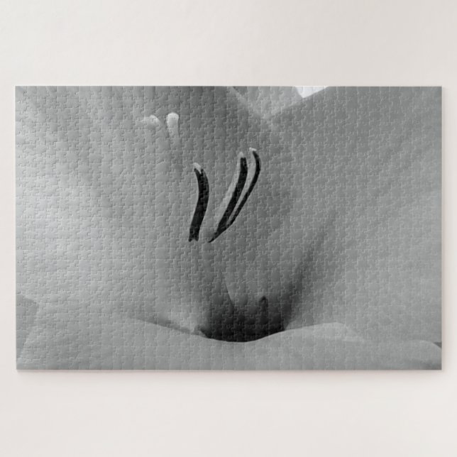 Puzzle Gladioli blanco (Horizontal)