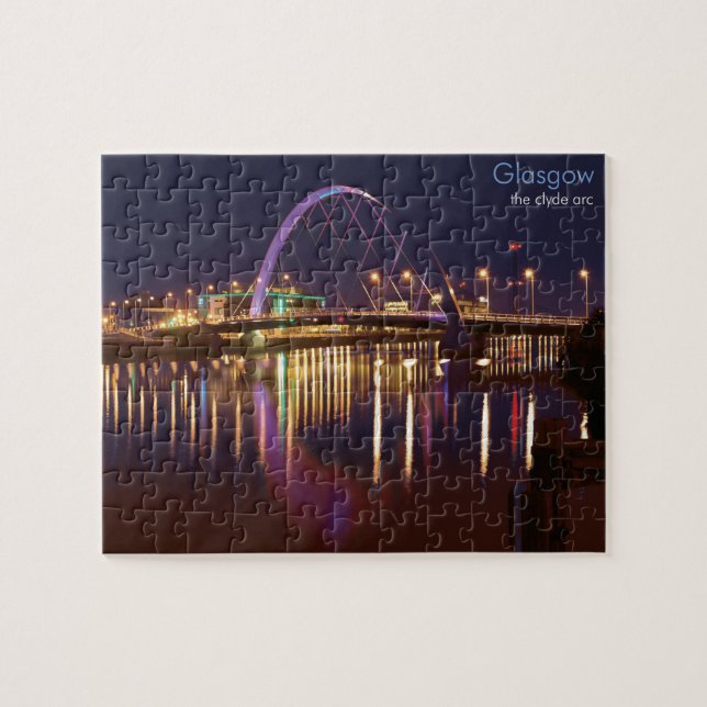 Puzzle Glasgow Clyde Arc de noche (Horizontal)