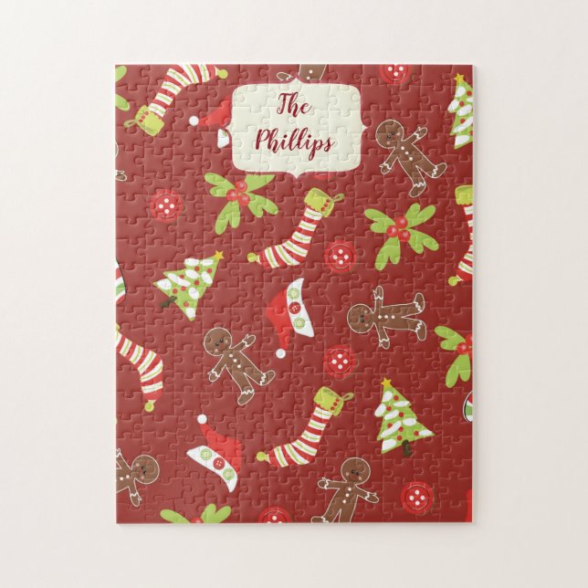 Puzzle Glee del hombre del pan de jengibre rojo (Vertical)