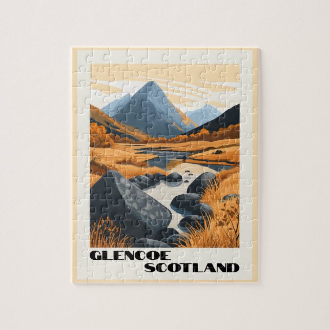 Puzzle Glencoe, Escocia - Impresionantes tierras altas es (Vertical)