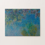 Puzzle Glicinias de Claude Monet<br><div class="desc">La glicinia de Claude Monet, aceite en la lona C. 1925, es una pintura de paisaje de las vides colgantes de la flor de las glicinias sobre reflexiones en el agua en la charca y el jardín de flores famosos del lirio de agua que rodearon el hogar y el estudio...</div>