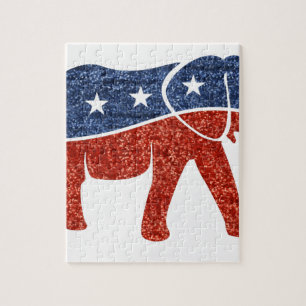 Puzzle glitter republican elephant